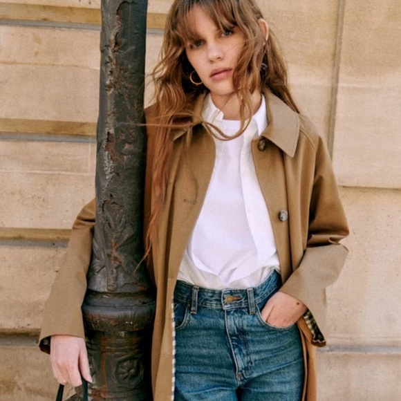 Sezane Clyde Coat Camel - Size 32 - Picture 1 of 4